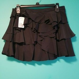 NEW Forever 21 black ruffle skirt